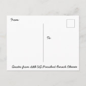 Carte Postale Citation du 44ème président américain Barack Obama (Dos)