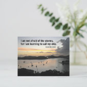 Carte Postale Citation du courage et de la force (Debout devant)