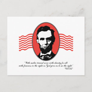 Carte Postale Citation du deuxième discours d'investiture de Lin