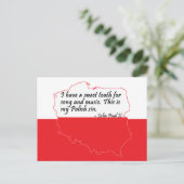 Carte Postale Citation du pape Jean-Paul II (Debout devant)