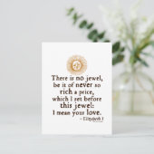 Carte Postale Citation Elizabeth I "Golden Speech" (Debout devant)