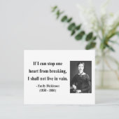 Carte Postale Citation Emily Dickinson 6b (Debout devant)