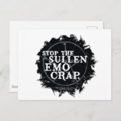 Carte Postale Citation "Emo" Surnaturelle (Devant / Derrière)