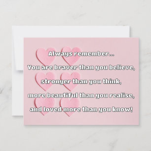 Carte Postale Citation Empath Bravery Positive Encouragement