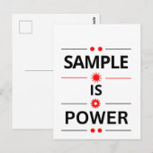 Carte Postale Citation en Typographie Gras (Devant / Derrière)
