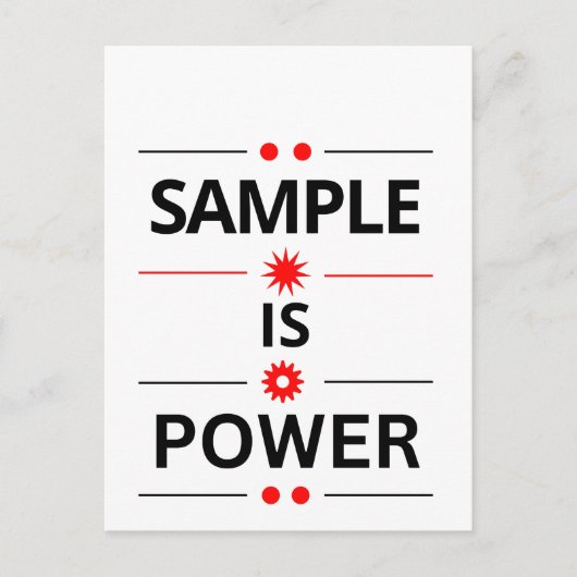 Carte Postale Citation en Typographie Gras (Devant)