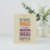 Carte Postale Citation "Faire avancer les idées" (Debout devant)