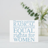 Carte Postale Citation féministe de femmes radicales (Debout devant)