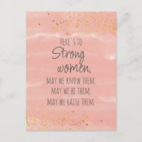 Citation Femmes Fortes Blush Or