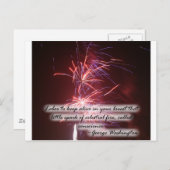 Carte Postale Citation Fireworks (Devant / Derrière)