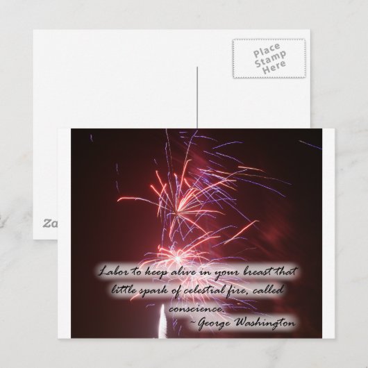 Carte Postale Citation Fireworks (Devant / Derrière)