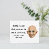 Carte Postale Citation Gandhi 1b (Debout devant)