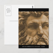 Carte Postale Citation Goethe (Devant / Derrière)