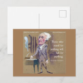 Carte postale citation graphique de Hamilton "Tomb (Devant / Derrière)