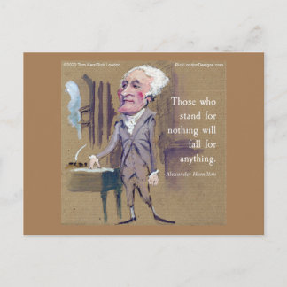Carte postale citation graphique de Hamilton "Tomb