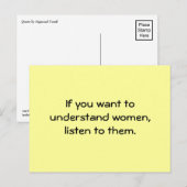 Carte Postale Citation gratuite (Devant / Derrière)