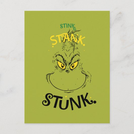 Carte Postale Citation Grinch Mister Stink Stunk (Devant)