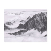 Citation "I Contain Multitudes" avec votre photo