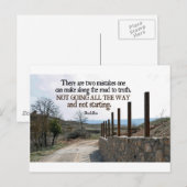 Carte Postale Citation inspirante — Bouddha (Devant / Derrière)