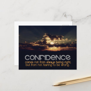 Carte Postale Citation inspirante "Confiance"