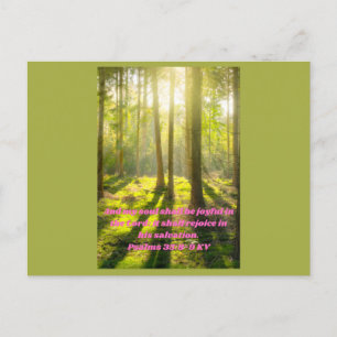 Carte Postale Citation inspirante de la Bible