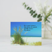 Carte Postale Citation inspirante Les sons du silence (Debout devant)