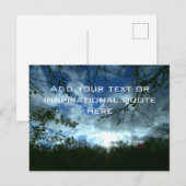 Carte Postale Citation inspirante ou texte - Ciel (Devant / Derrière)