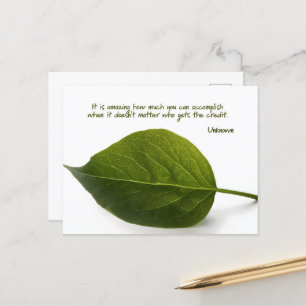 Carte Postale Citation inspirante "Travail d'équipe Extraordinai