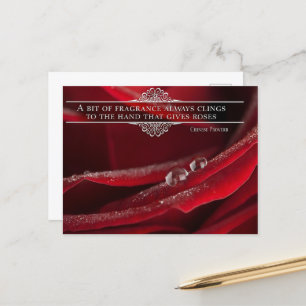 Carte Postale Citation inspirante "Un peu de parfum"