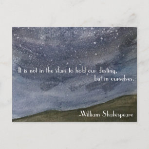 Carte Postale Citation Inspiration de Shakespeare