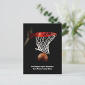 Carte Postale Citation Inspirationnelle Basketball Inspiration J (Debout devant)
