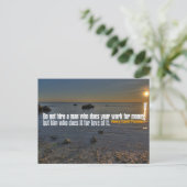 Carte Postale Citation Inspirationnelle de Henry David Thoreau " (Debout devant)