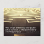 Carte Postale Citation Inspirationnelle de Henry David Thoreau " (Devant)