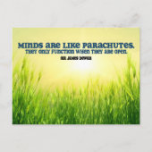 Carte Postale Citation Inspirationnelle de James Dewar "Minds" (Devant)