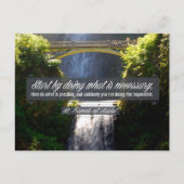 Carte Postale Citation Inspirationnelle de Saint François d'Assi (Devant)