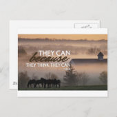 Carte Postale Citation inspirationnelle de Virgil (Devant / Derrière)