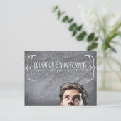 Carte Postale Citation Inspirationnelle "Éducation" (Debout devant)