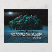 Carte Postale Citation Inspirationnelle Epictetus "Apprendre" (Devant)