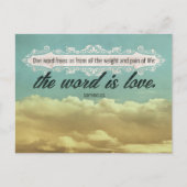 Carte Postale Citation Inspirationnelle Sophocles "Amour" (Devant)