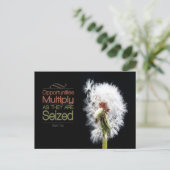 Carte Postale Citation Inspirationnelle Sun Tzu "Opportunités" (Debout devant)