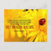 Carte Postale Citation Inspirationnelle "Vous êtes sympa" (Devant)