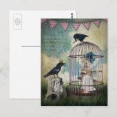 Carte Postale Citation inspirée de la peur et de la liberté (Devant / Derrière)