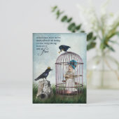 Carte Postale Citation inspirée de la peur et de la liberté (Debout devant)