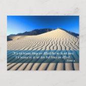 Carte Postale Citation inspirée de Seneca "Oser" (Devant)