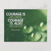 Carte Postale Citation inspirée de Winston Churchill (Devant)