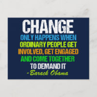 Citation inspirée d'Obama sur le changement politi