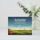 Carte Postale Citation inspirée "Faire des erreurs" (Debout devant)