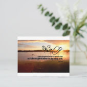 Carte Postale Citation inspirée par Ancien Poète de Rome — Horac (Debout devant)