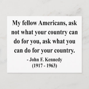 Carte Postale Citation JFK 3a