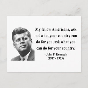 Carte Postale Citation JFK 3b